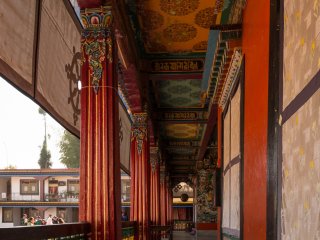 Corridors of Rumtek Monastery