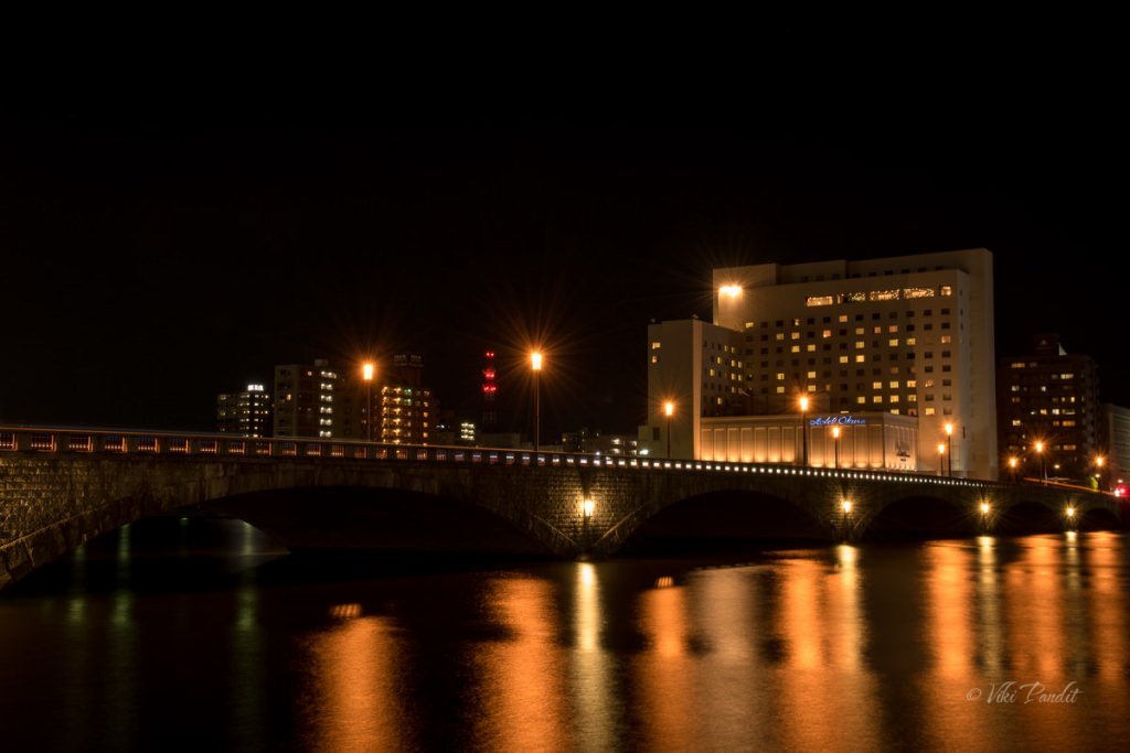 An evening along Bandai Bridge