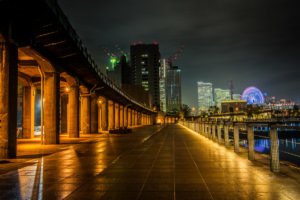 Yokohama Pier at Night